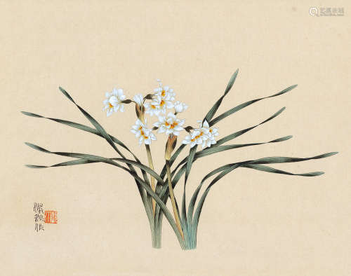 陈佩秋（1922～） 兰花 立轴 绢本