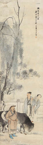 王素（1794～1877） 拟新罗笔意 立轴 纸本