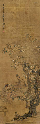 陈洪绶（1599～1652） 人物 立轴 绢本
