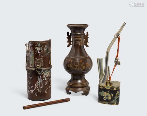 19th/20th century a group of three Vietnamese decorative objects