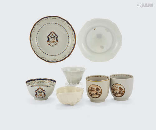 18th and 19th century a group of Seven small porcelain containers