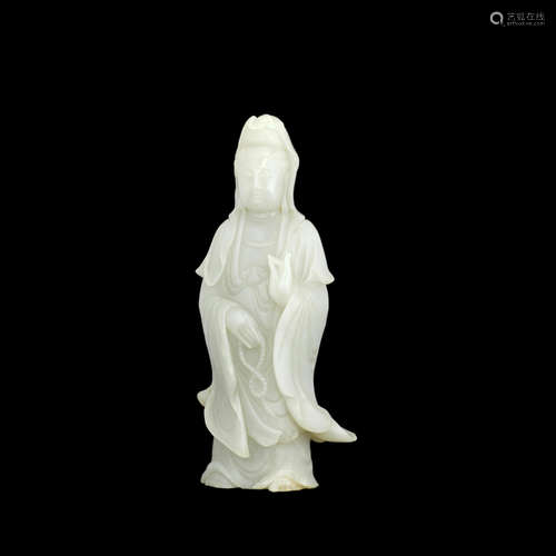 A jade figure of Guanyin