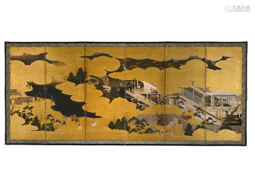 Scenes from the Tale of Genji Anonymous School of Iwasa Matabei (17th century)