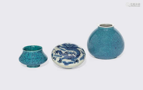 Late Qing dynasty a group of Three small scholar's objects