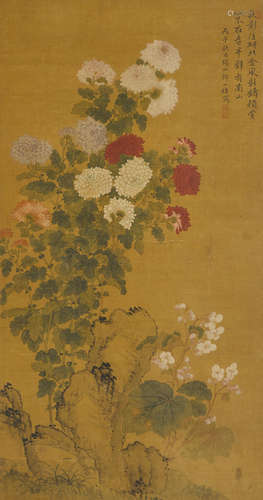 Chrysanthemum and Rock After Zou Yigui (19th/20th century)