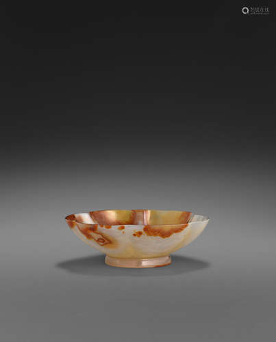 A carved agate bowl