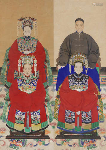 Portrait of Four Family Members Anonymous (early 20th century)