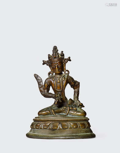 Western Tibet, circa 12th century A copper alloy figure of Vajrasattva