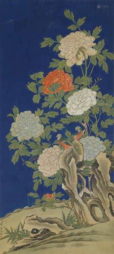 Peonies and Paired Birds Anonymous (19th/20th century)