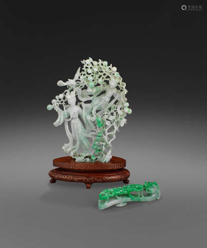 Two jadeite carvings