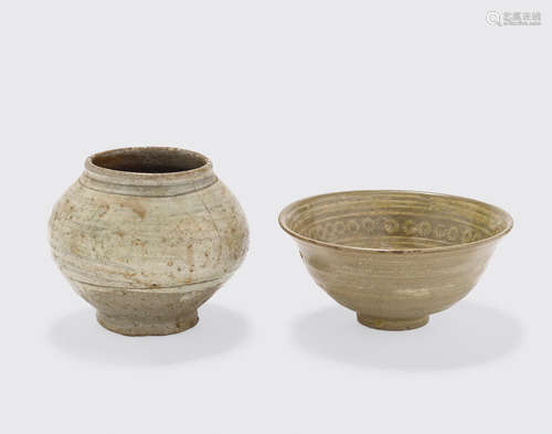 15th/16th century Two buncheong ceramics