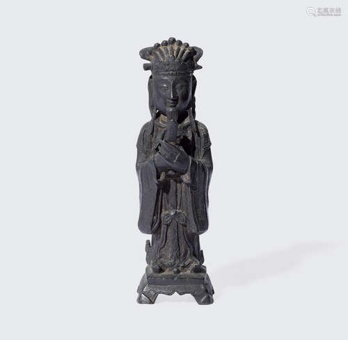 Ming dynasty A bronze figure of a Daoist deity