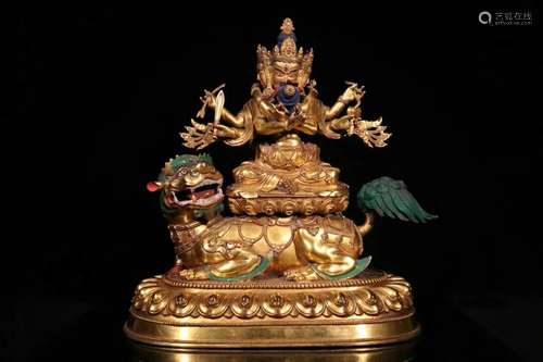 A Gilt Bronze Buddha Statue