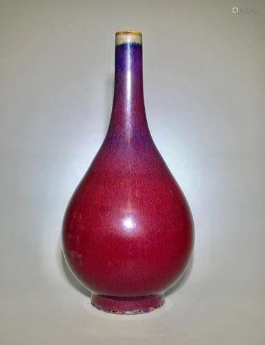 Yongzheng Mark, A Flambe Glazed Vase