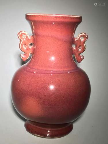 A Red Glazed Vase