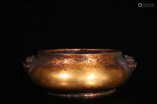 A Gilt Bronze Censer