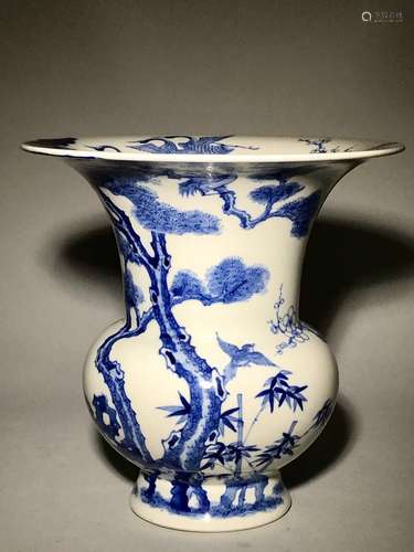 A Blue and White Vase