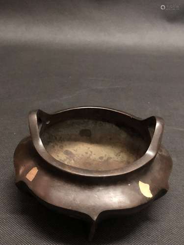 A Bronze with Gold Censer