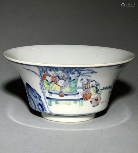 Yongzheng Mark, A Doucai Glazed Bowl