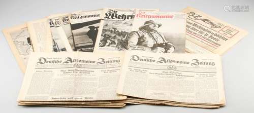 Lot. Deutsche Zeitungen und Zeitschriften des II. WK.