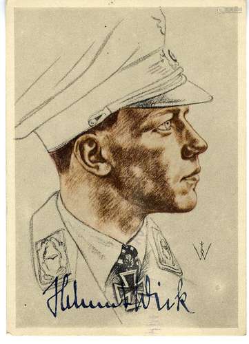 Major Helmut Wick (1915-1940). Eigenhändige Unterschrift