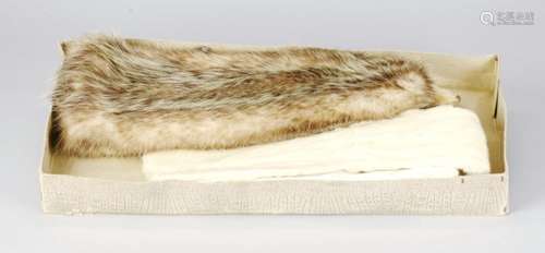 Silver Fox Collar and Hermelin Scarf, 1930s.