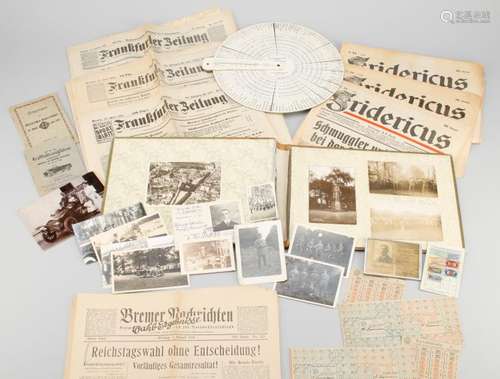 Convolute of historical documents of the Weimar Republic.