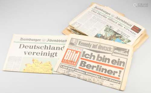 150 years of German history in the national and international press. Approximately 100 editions of various newspapers from 1844 to 1990