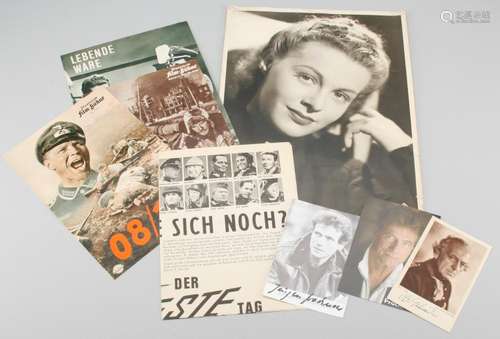 Convolute to German film history. Autographs