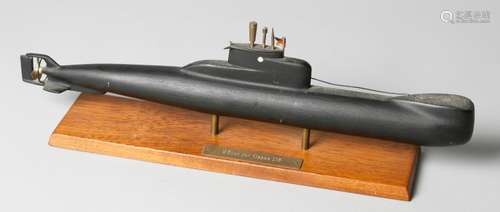 Heavy metal model of a class 206 U-boat