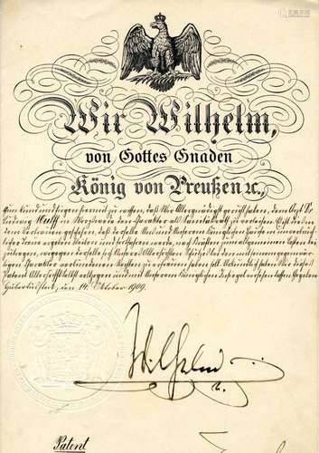 Autograph / Signature - Wilhelm II. 