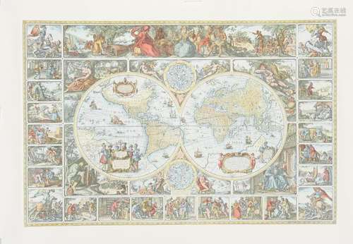 World map of Claes Jansz Vischer called Piscator