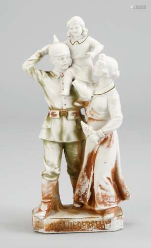 The reunion. Patriotic Porcelain Group, around 1914.