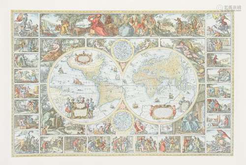 World map of Claes Jansz Vischer called Piscator