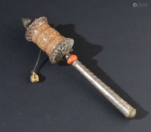 Tibetan Buddhist prayer wheel.