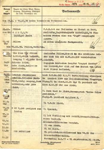 Minenräumen in der Ostsee 1939-41. Zahlreiche KTBs