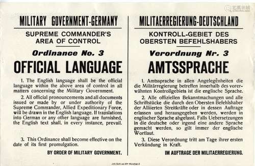 Amtssprache - Official Language. Verordnung