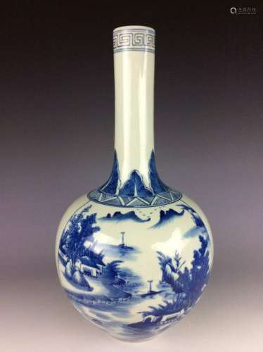 Large vintage Ming style Chinese porcelain censer ,
