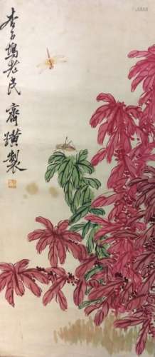 Chinese painting hanging scroll