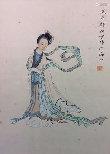 Chinese hand painted painting scroll