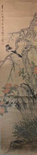 Chinese painting, hand painted scroll,