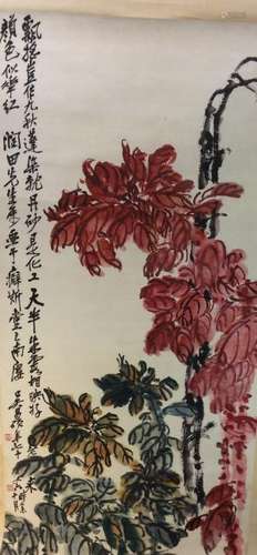 Chinese painting hanging scroll