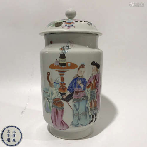 A YONGZHENG MARK FALANGCAI JAR