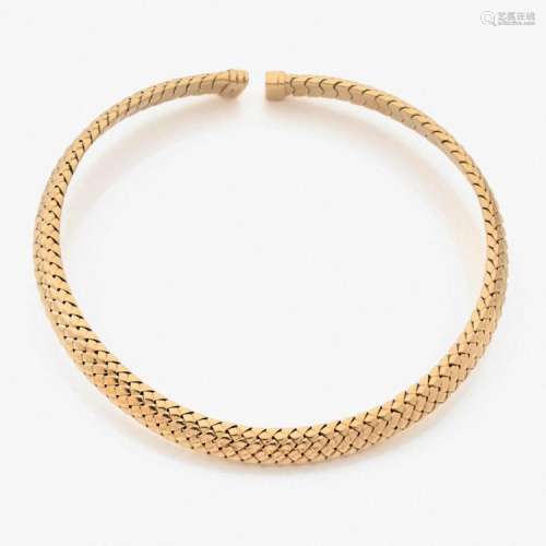 TIFFANY & C° COLLIER TORQUE TRESSE A gold necklace by TIFFANY & C°.