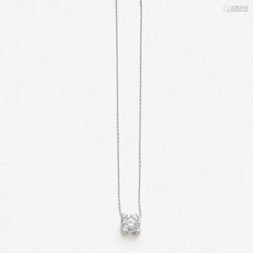 CARTIER PENDENTIF DIAMANT A 1,33 carat diamond and gold pendant by CARTIER.