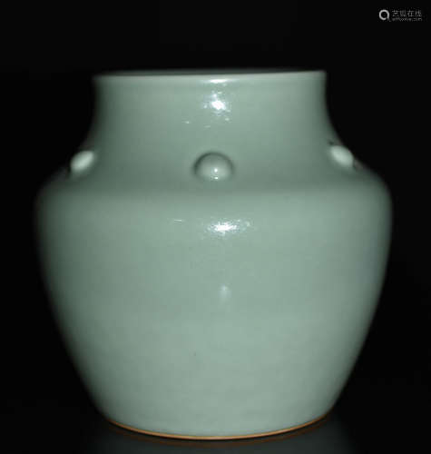 Chinese Bean Color Porcelain Jar