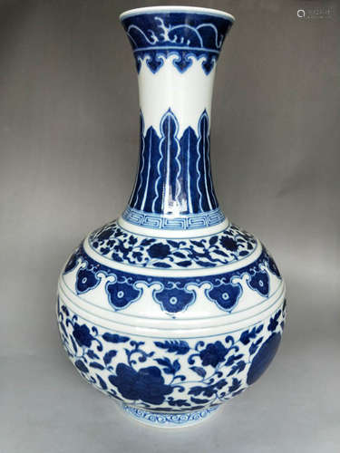 Chinese Blue And White Porcelain Vase