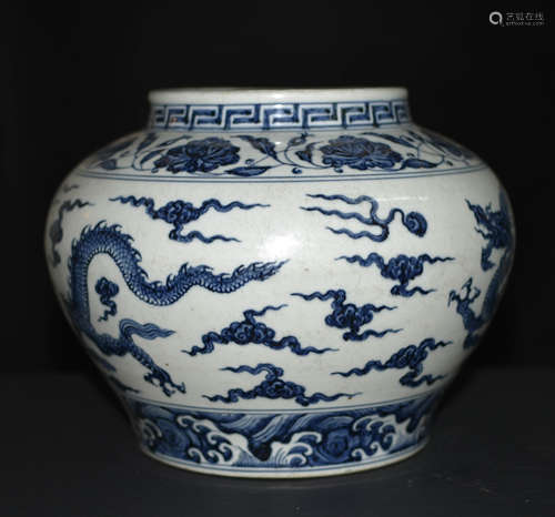 Chinese Blue And White Porcelain Jar