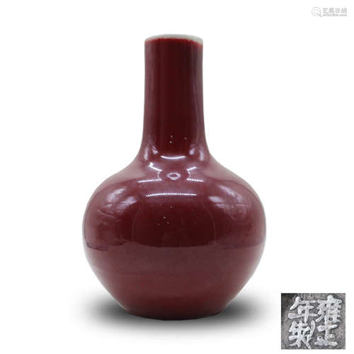 Chinese Red Glaze Porcelain Vase