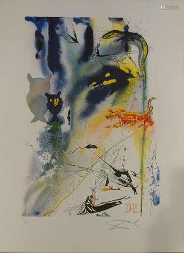 Dali Color Lithograph 